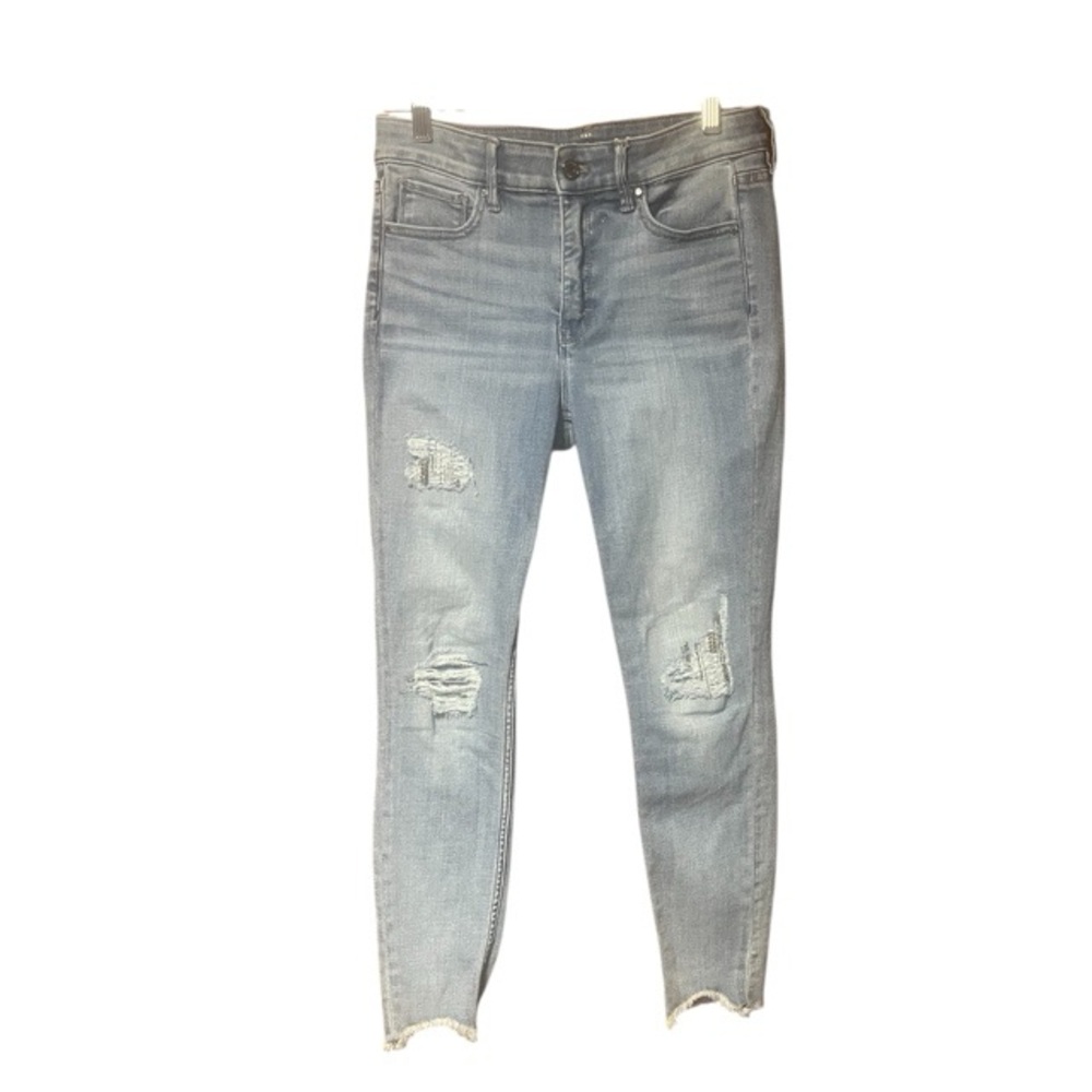 White House Black Market Everyday Soft Skinny Embellished Ankle Jeans‎